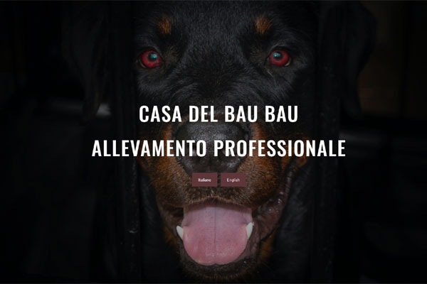 web template per allevamento cani - mod.130
