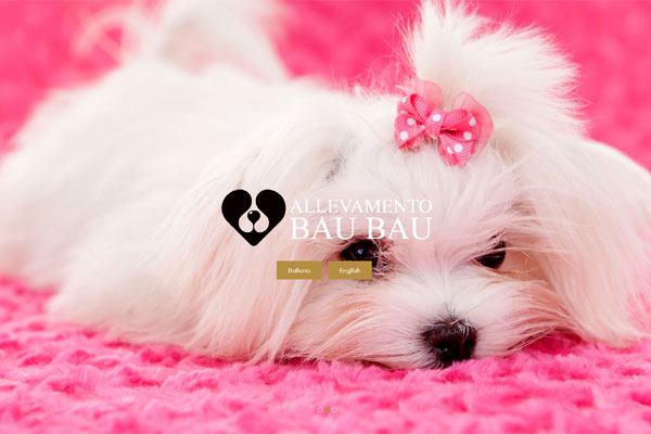 web template per allevamento cani - mod.132