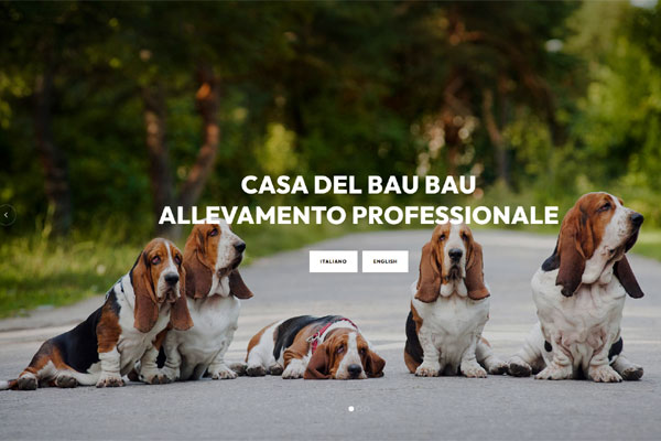web template per allevamento cani - mod.133