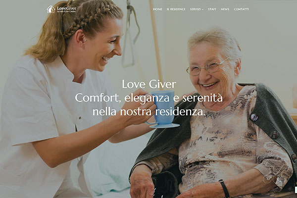 web template per Residenza per Anziani mod 70