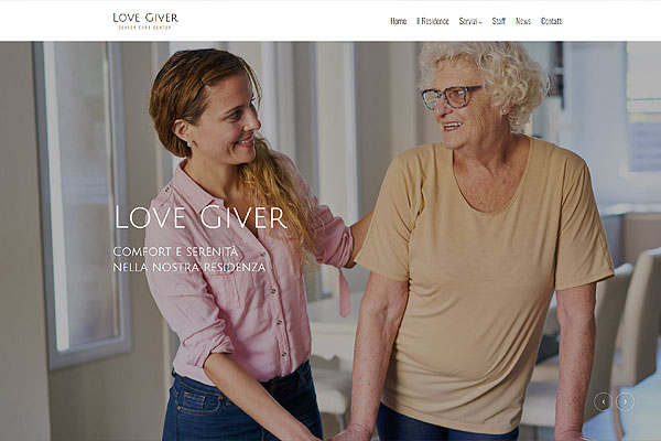 web template per Residenza per Anziani mod 75
