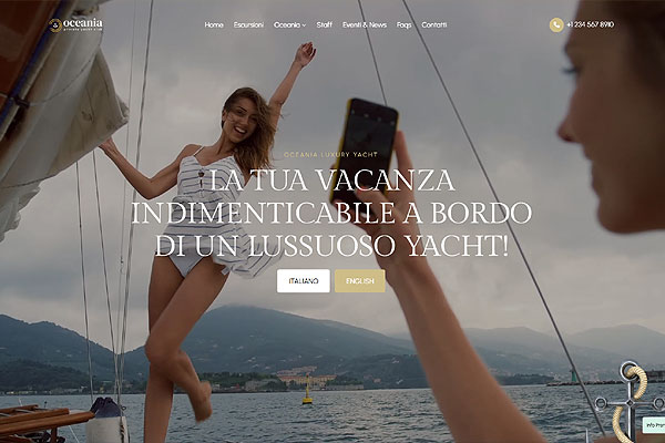 web template mini crociera mod 163