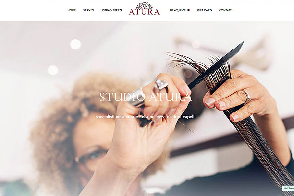 web template per Coiffeur Donna
