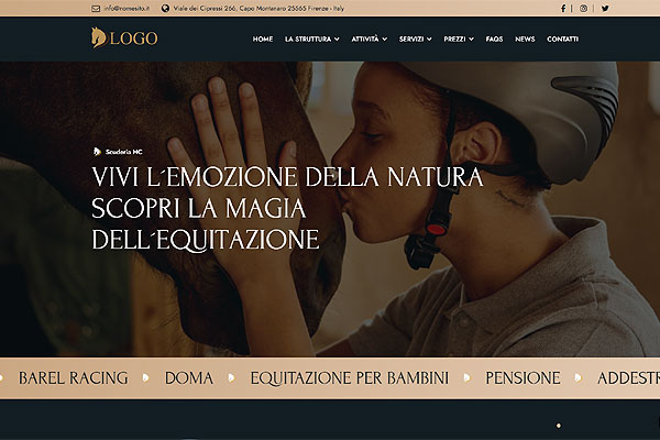web template per maneggio e scuole di equitazione