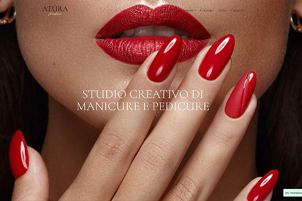 web template per Manicure / pedicure