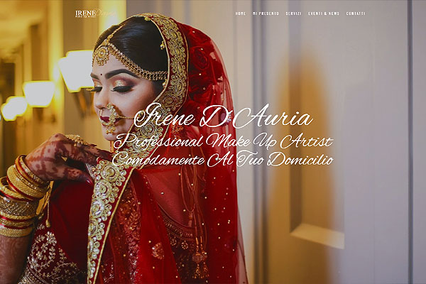 web template per Truccatrice