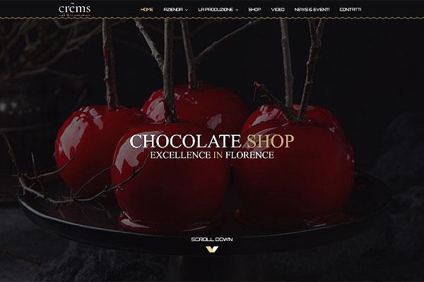 web template per Pasticceria