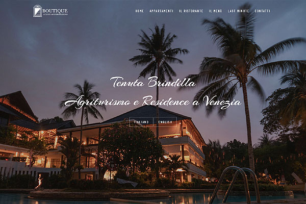 web template per Agriturismo