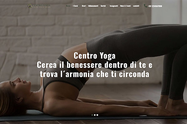 web template per Centro Yoga e Fitness mod 138