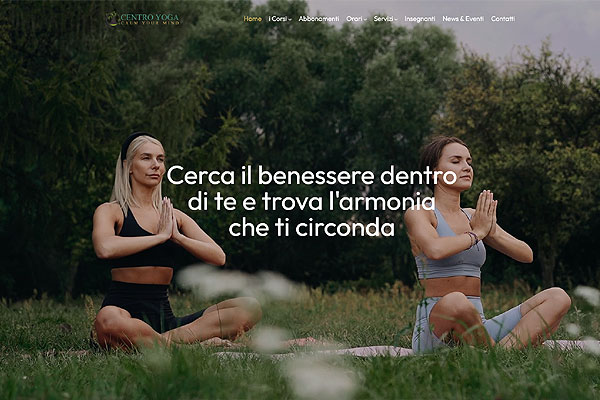 web template per Centro Yoga e Fitness mod 140