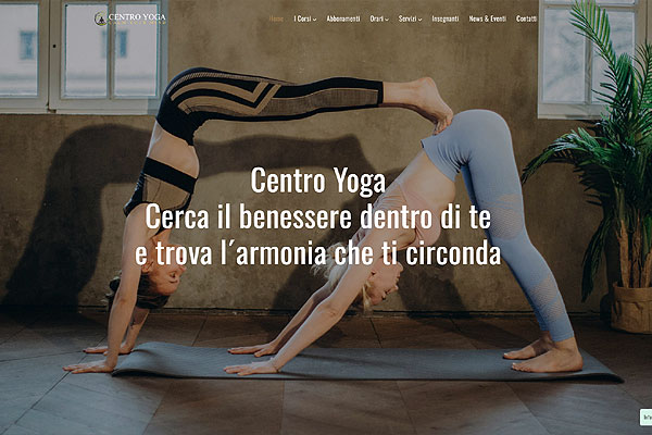 web template per Centro Yoga e Fitness mod 142
